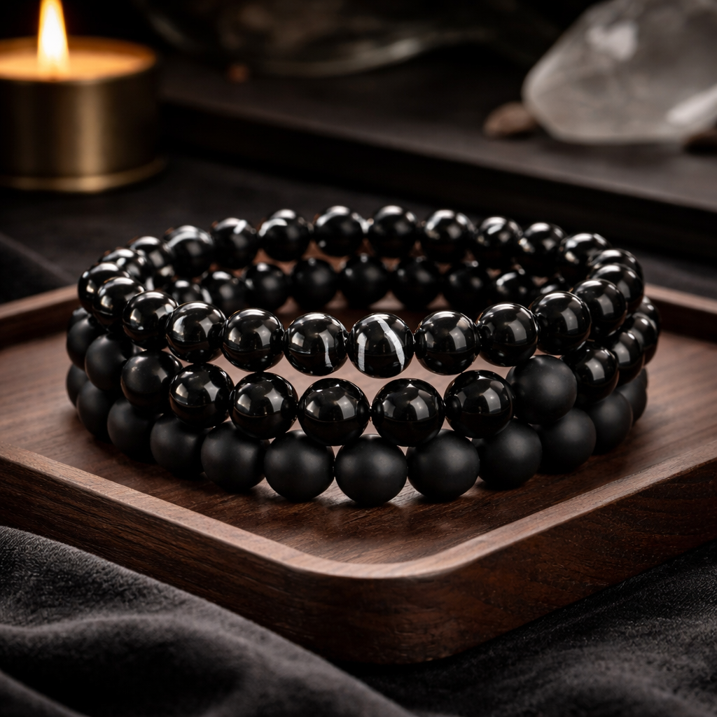 Black Glass beads