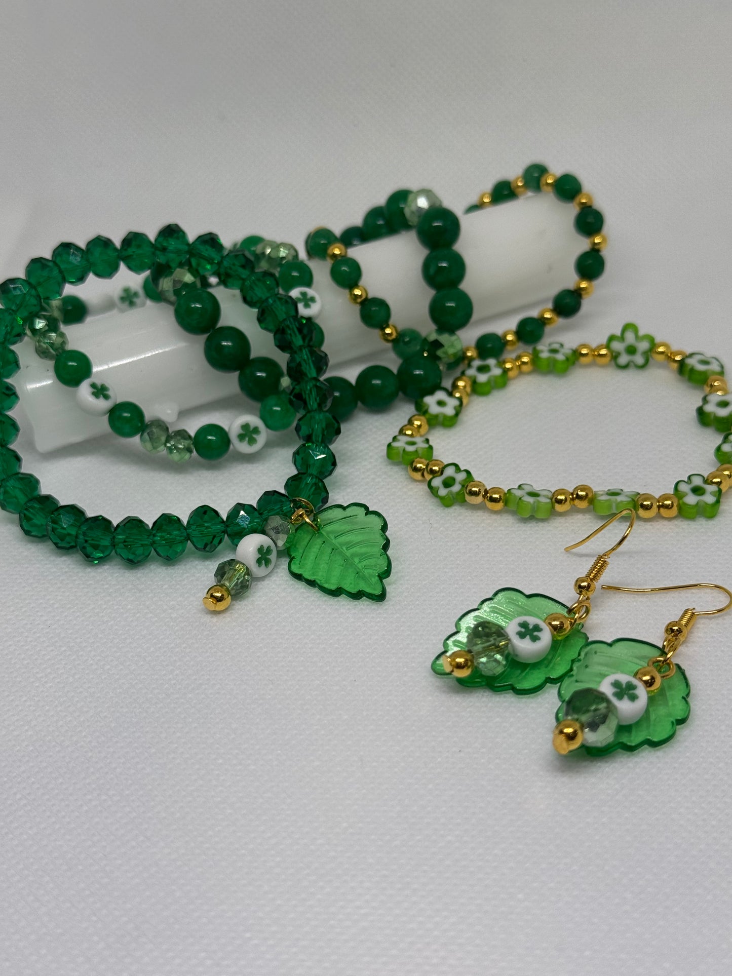 Green bracelets