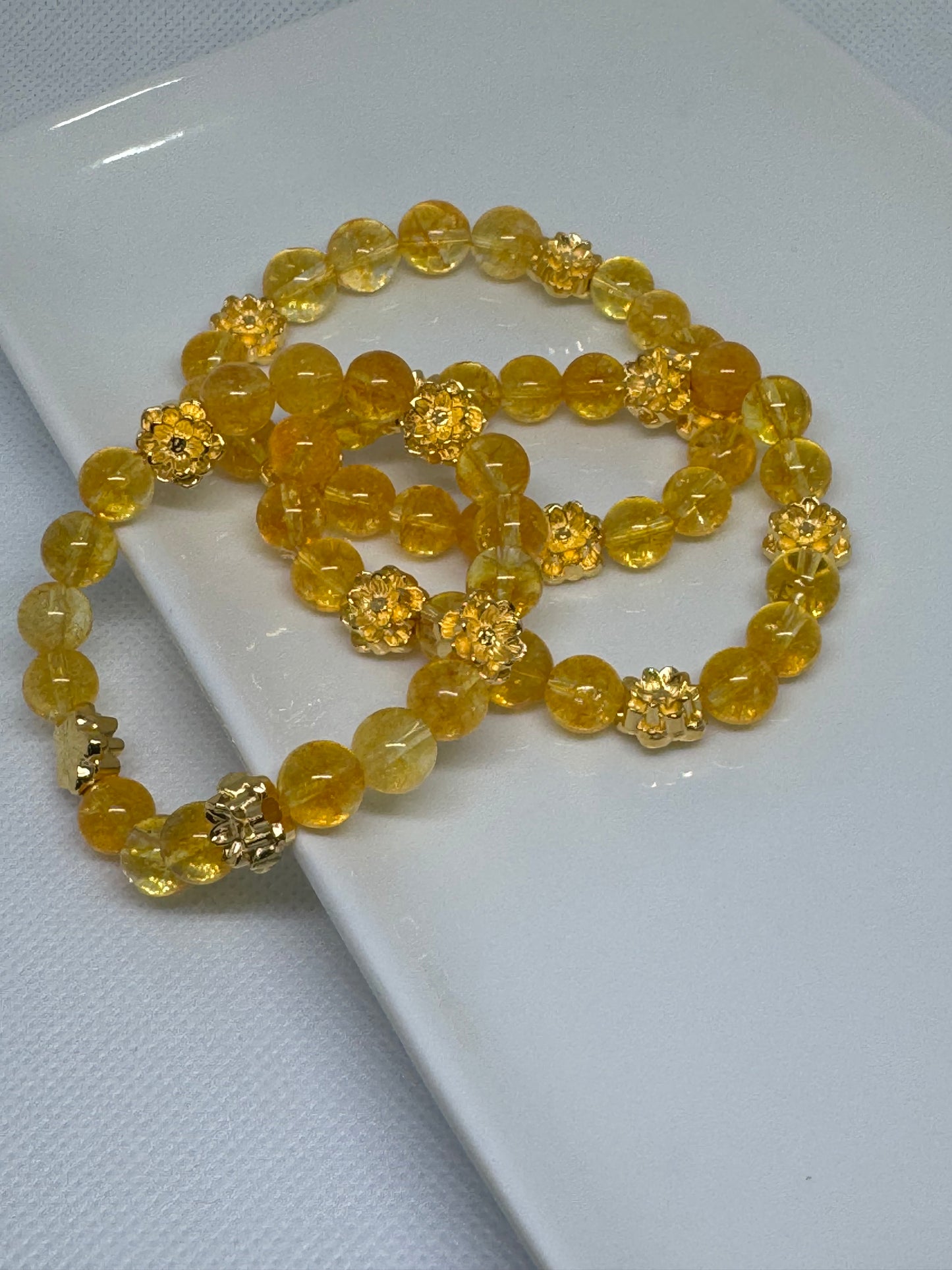 @Glass bead bracelet