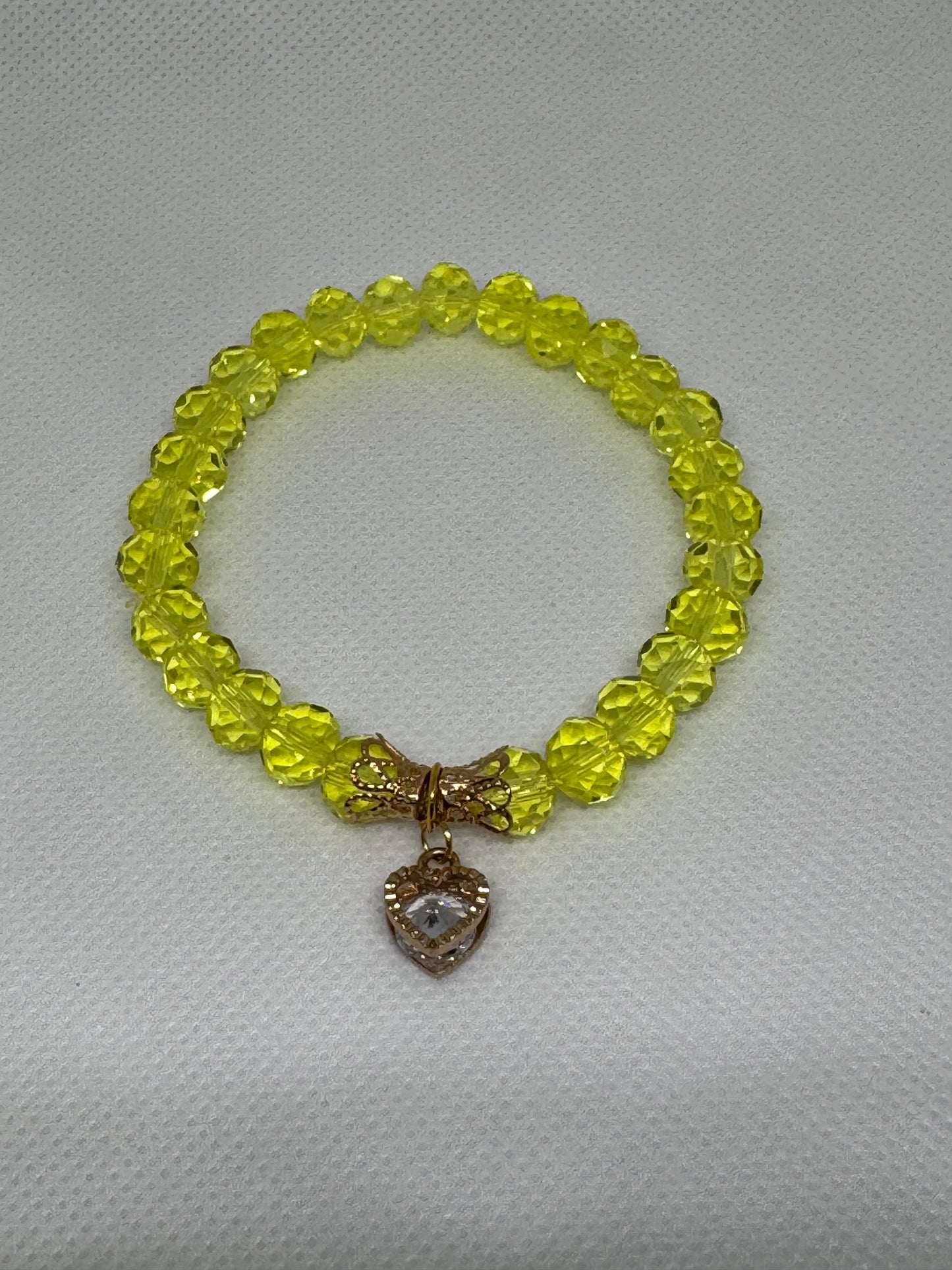 Glass bead bracelet