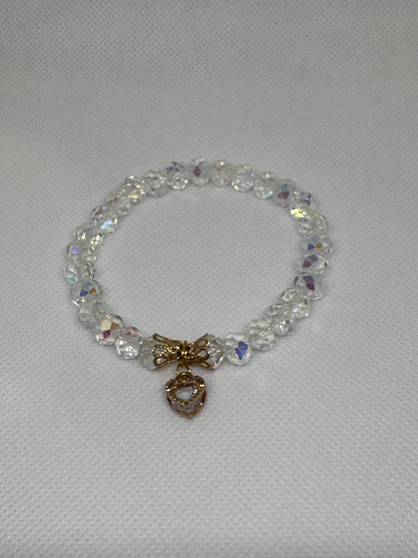 Glass bead bracelet