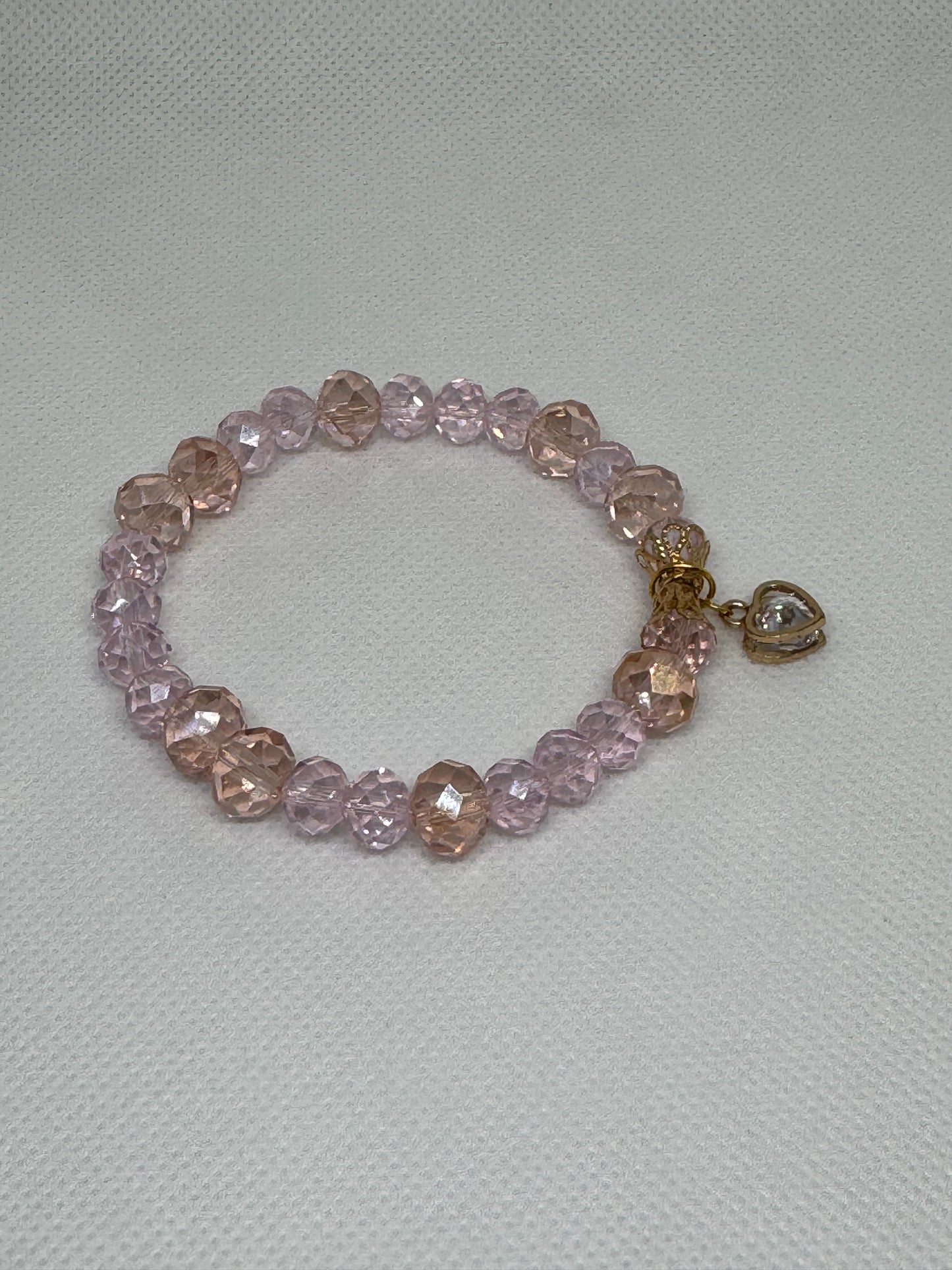 Glass bead bracelet