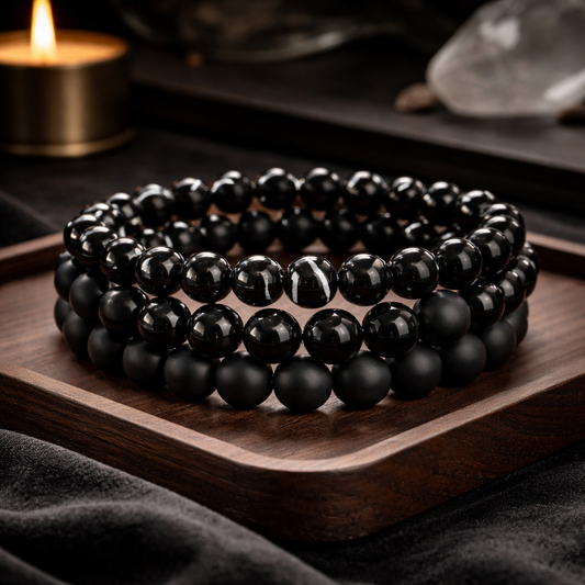 Black Glass beads