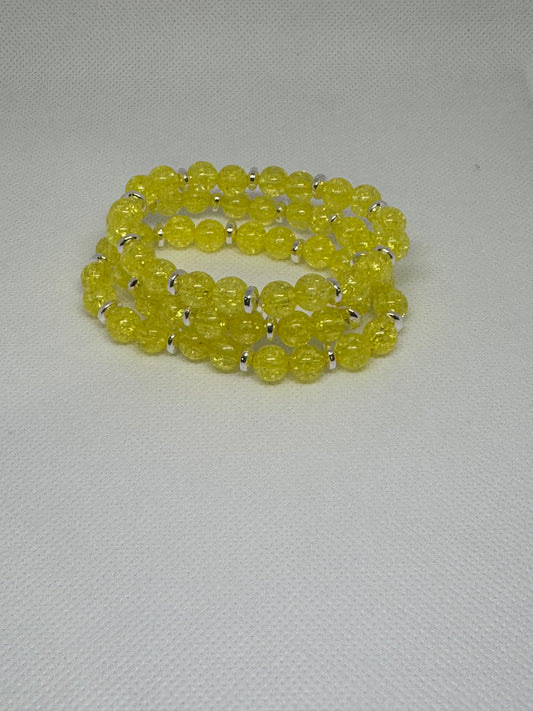 Acrylic beaded bracelets