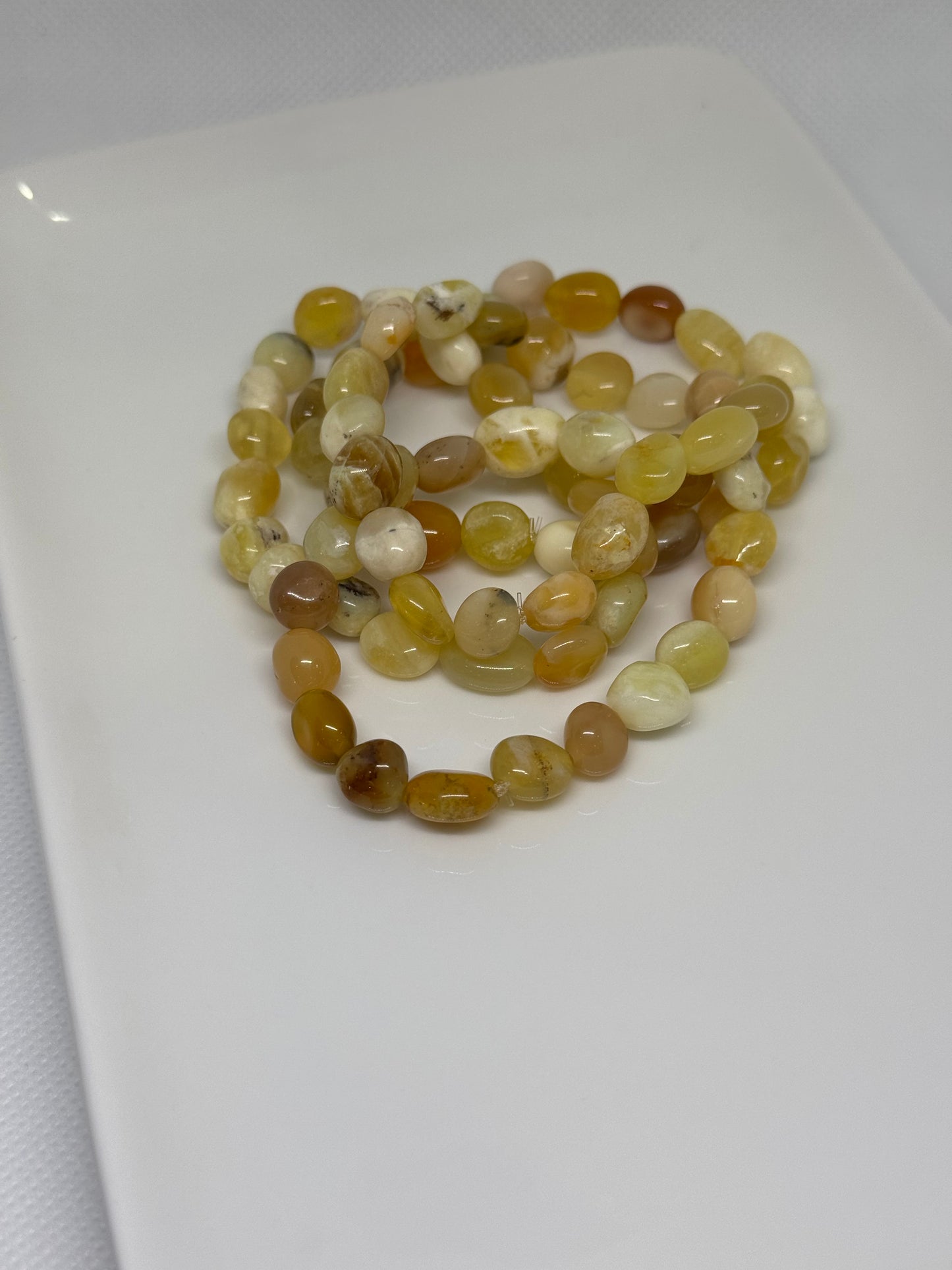 Stone bead bracelets