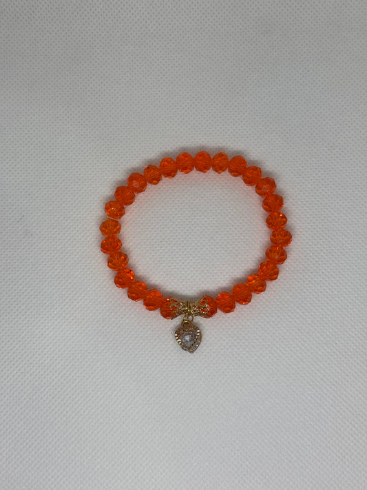 Glass bead bracelet